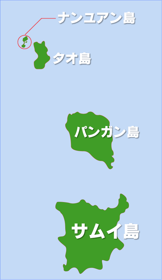 ナンユアン島タオ島鳥瞰図